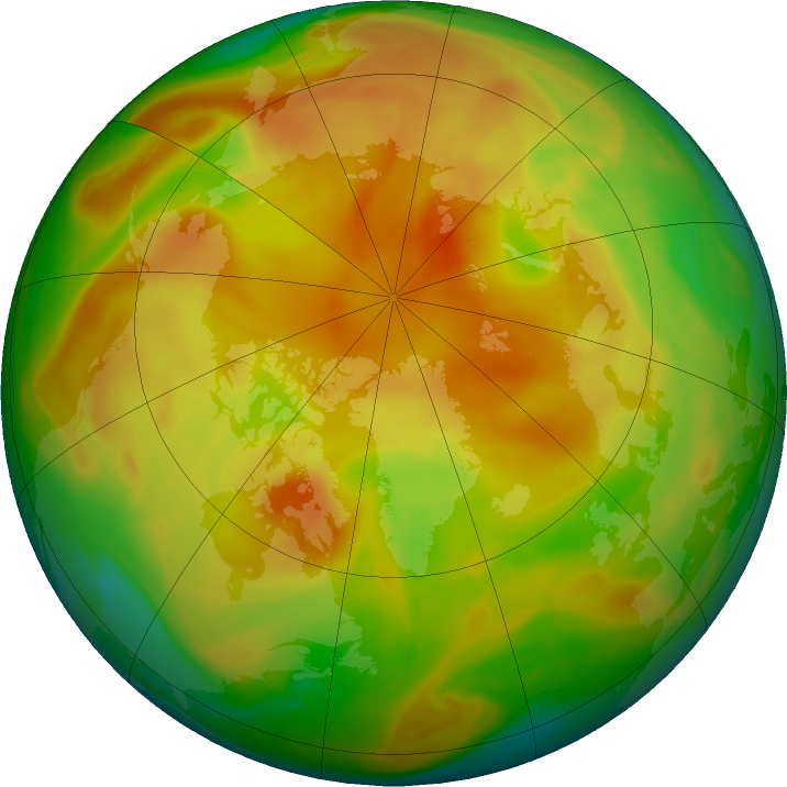 Arctic ozone map for 27 April 2022
